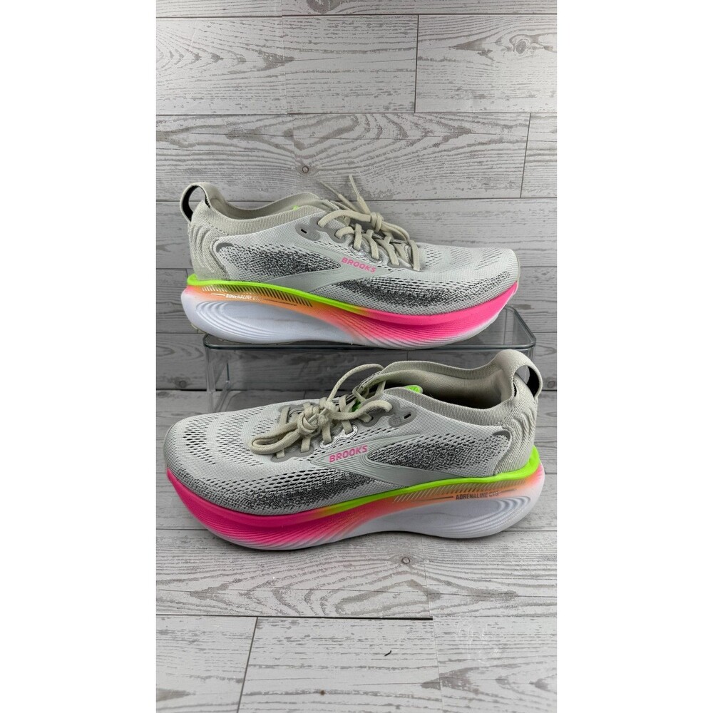 Brooks Adrenaline GTS 25 1204431B053 Gray 10B Womens Sneakers Running Shoes #405